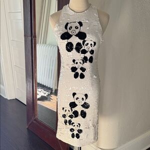 Vintage Sequin Panda Dress!!
